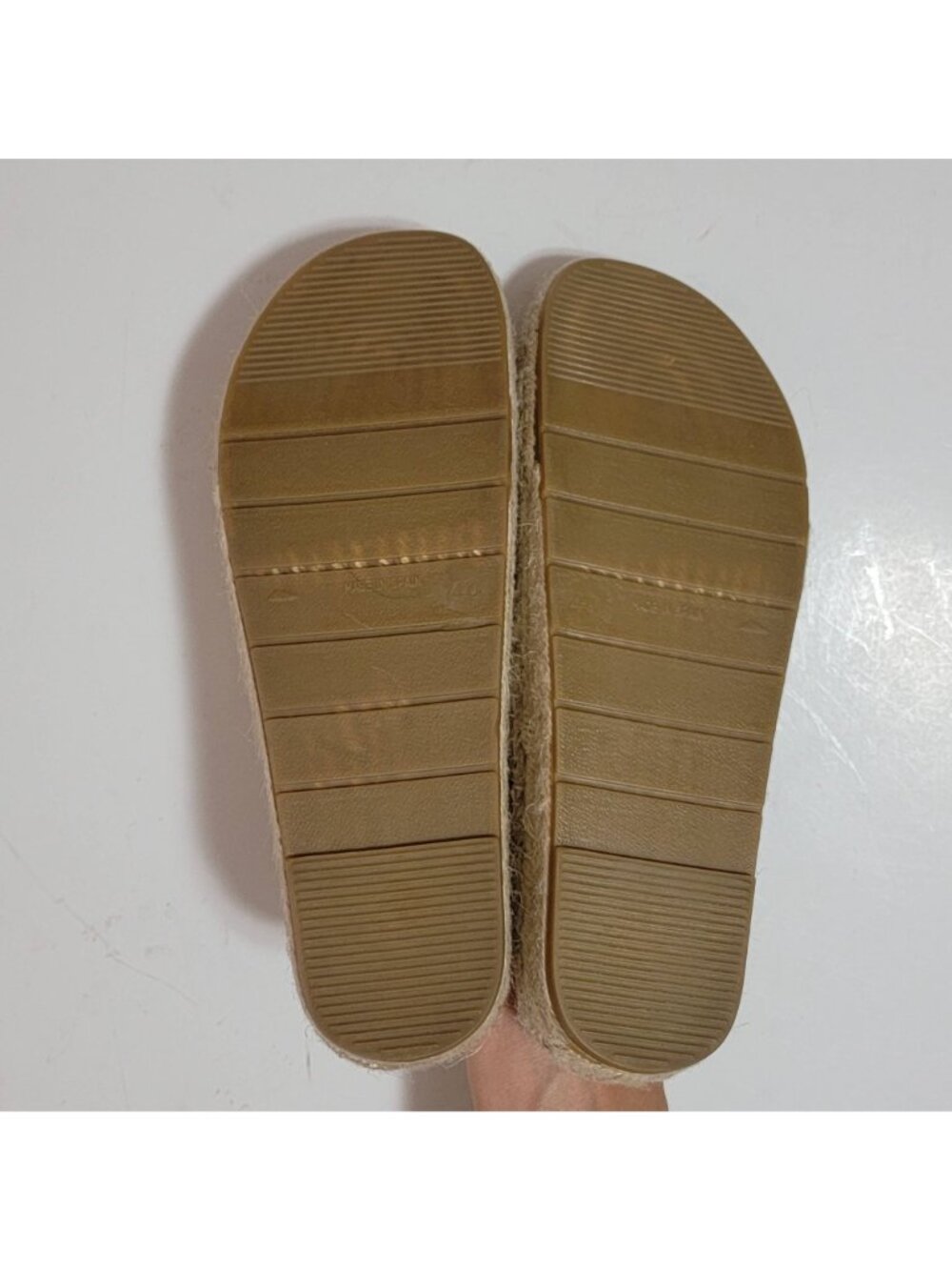 NEW Ron White Erin Crossband Slide Espadrille Sandals Old Money Womens 9.5 - Picture 5 of 9